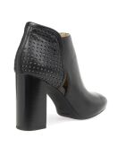 Low boots en Cuir Audalies Haut noires - Talon 9 cm